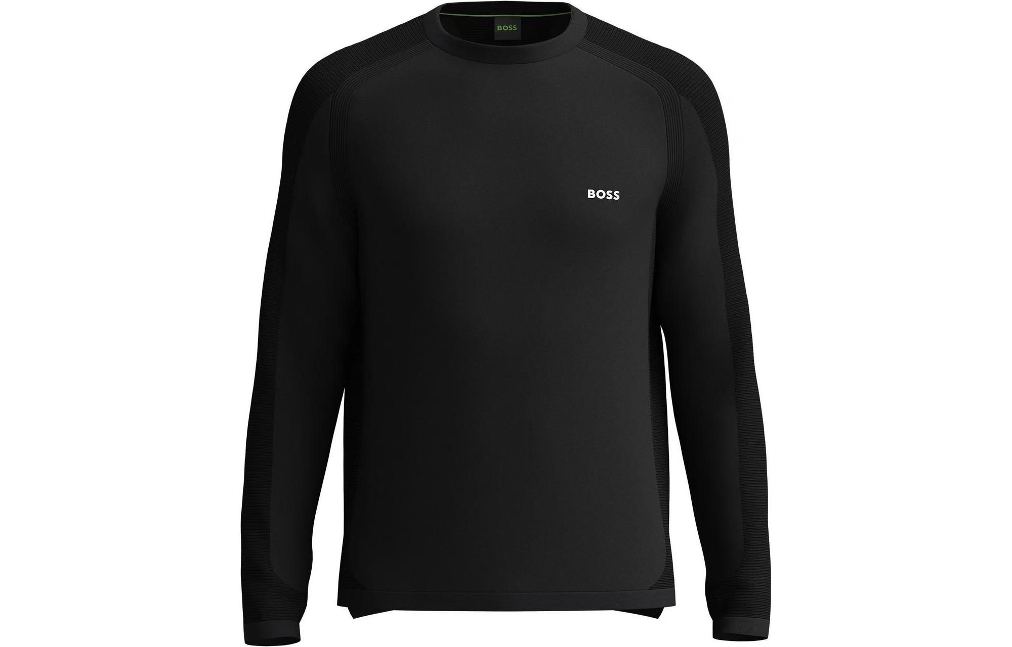HUGO BOSS Black Crewneck Sweatshirt with Logo Print 50498515-001 圖 2