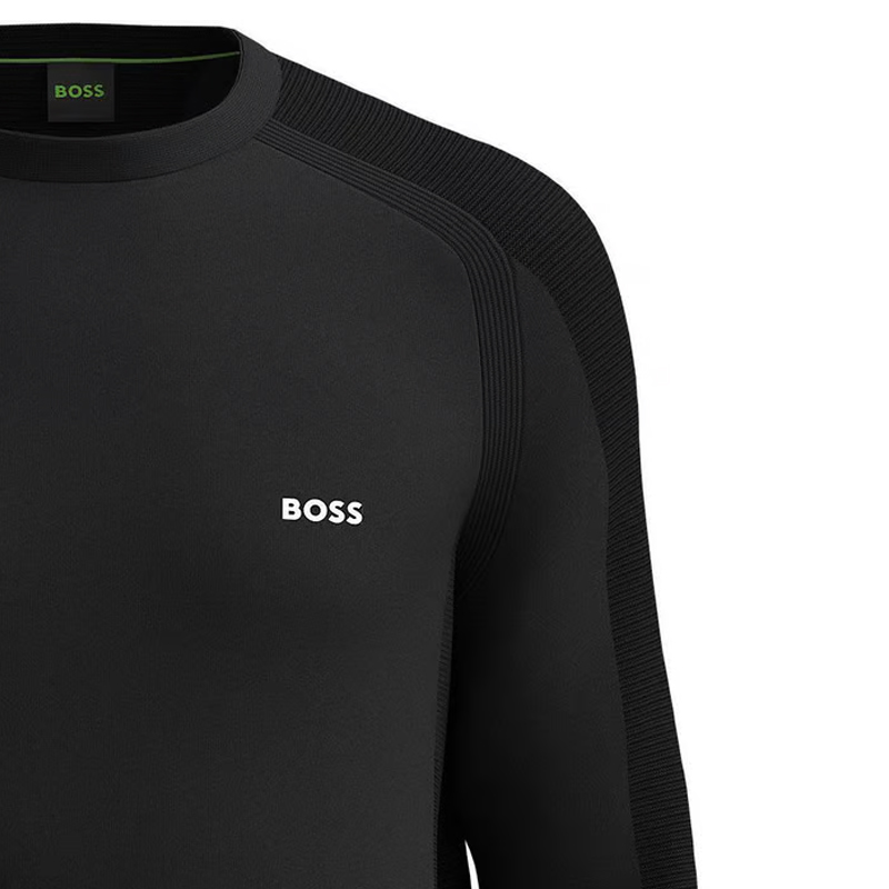 HUGO BOSS Black Crewneck Sweatshirt with Logo Print 50498515-001 圖 5