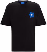 HUGO BOSS Black Floral Logo Crewneck Short Sleeve T-Shirt 50513214-001 HUGO BOSS Black Floral Logo Crewneck Short Sleeve T-Shirt 50513214-001