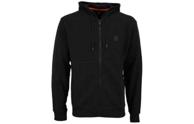 HUGO BOSS Black Hoodie Jacket with Embroidered Logo and Zipper 50508578-001 圖 2