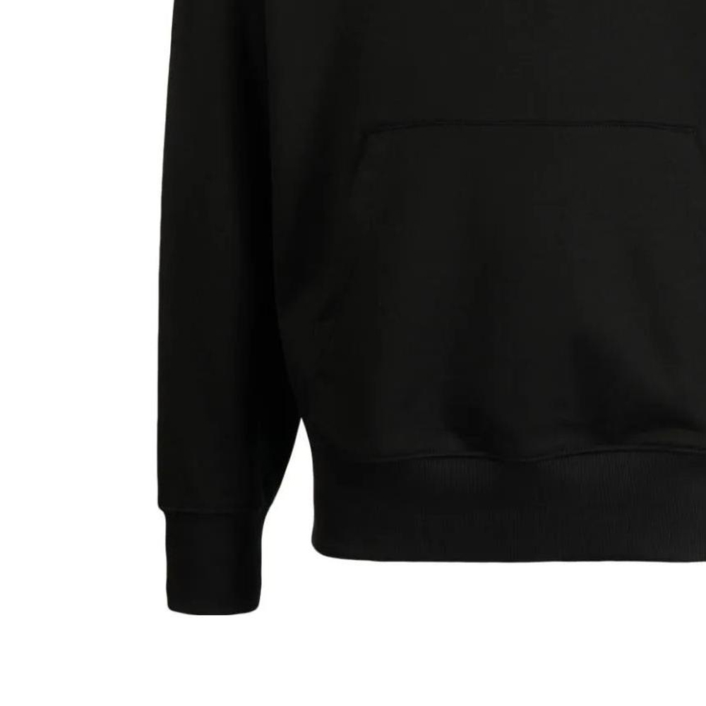 Sizing 雨果博斯黑色字母印花抽绳连帽衫 50496661-001