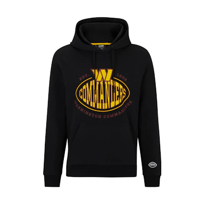 HUGO BOSS Black Hoodie with Letter Print Design 50504598-005