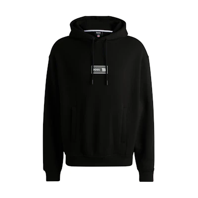 HUGO BOSS Black Hoodie with Logo Design 50523231-002