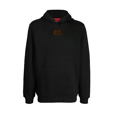 HUGO BOSS Black Hoodie with Logo Patch 50496697-002