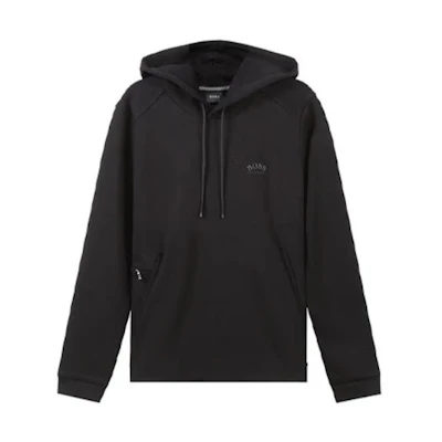 HUGO BOSS Black Kangaroo Pocket Drawstring Hoodie 50459052-001