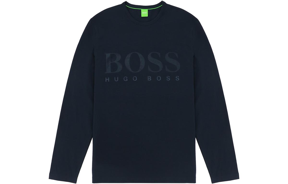 HUGO BOSS Black Logo Crewneck Relaxed Fit Sweatshirt 1011034001-410