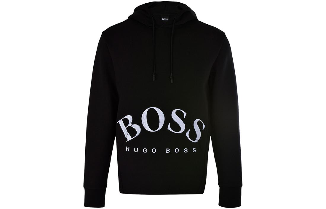 HUGO BOSS Black Logo Drawstring Casual Hoodie 50413135-001