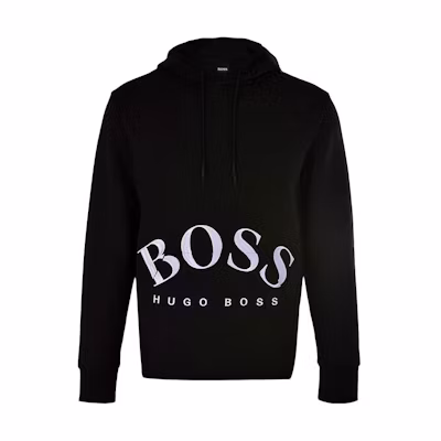 HUGO BOSS Black Logo Drawstring Casual Hoodie 50413135-001