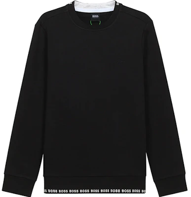 HUGO BOSS 黑色刺繡徽標休閒套頭衫 50452472-001 Order HUGO BOSS 黑色刺繡徽標休閒套頭衫 50452472-001