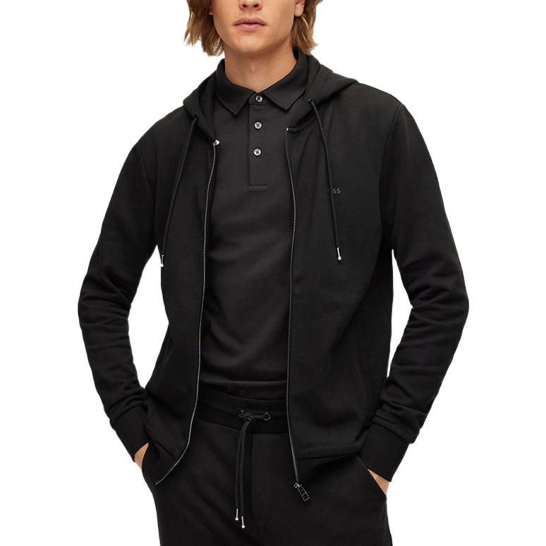 HUGO BOSS Black Logo Hooded Long-Sleeve Sweatshirt 50471960-001 圖 6