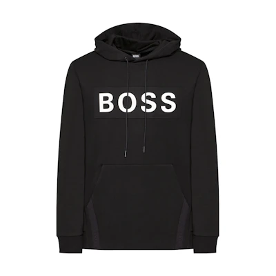 HUGO BOSS Black Logo Print Casual Pullover Hoodie 50461617-001