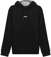 HUGO BOSS Black Logo Print Cotton Long-Sleeve Hoodie 50462831-001 HUGO BOSS Black Logo Print Cotton Long-Sleeve Hoodie 50462831-001