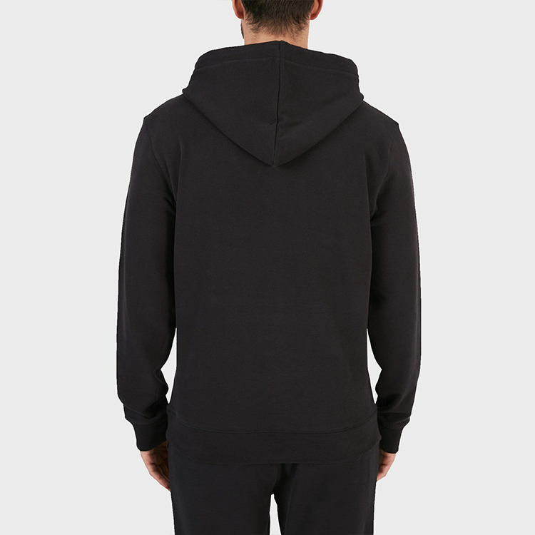 Details for 雨果博斯黑色印花棉质长袖连帽衫 50462831-001