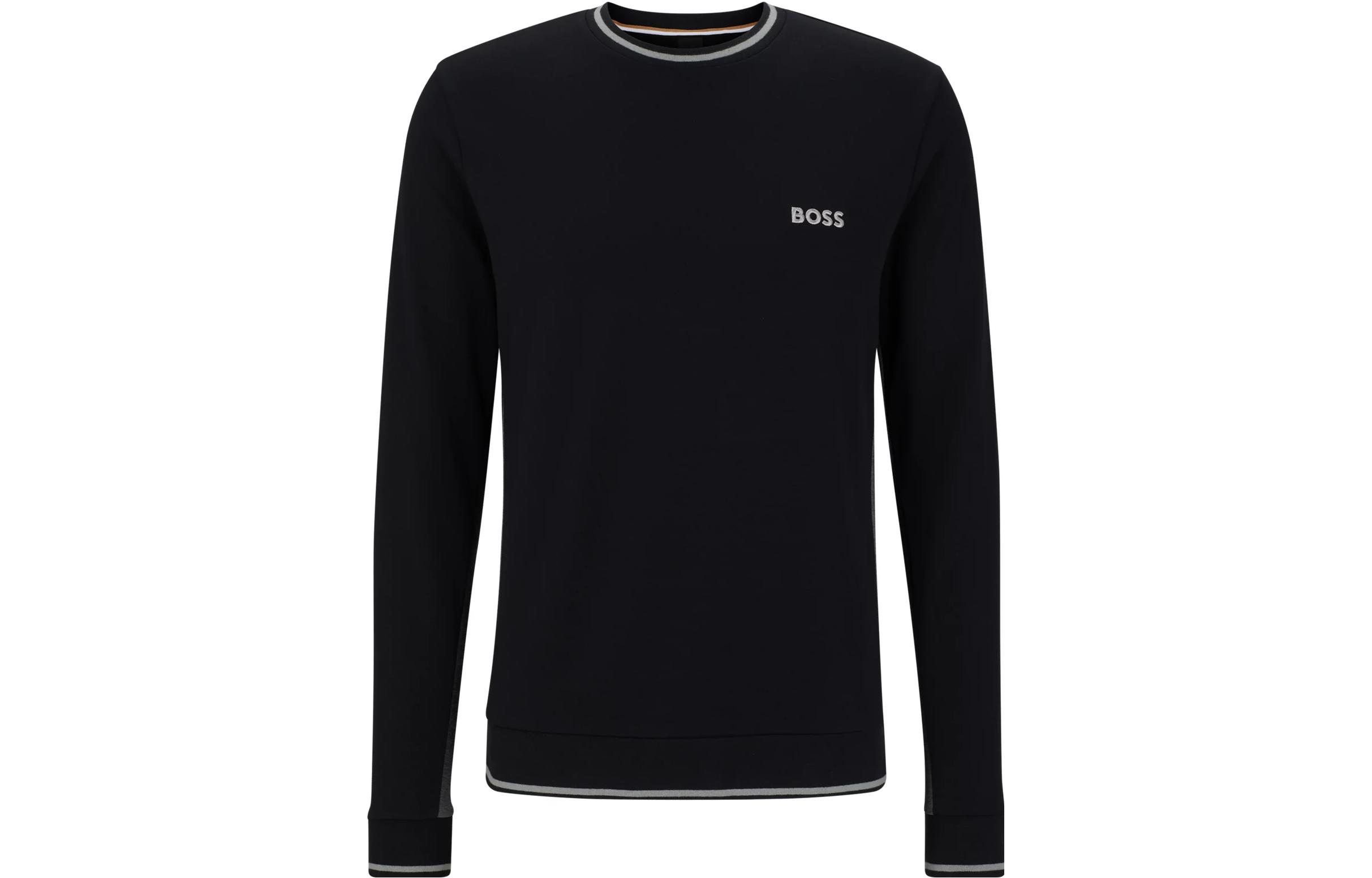HUGO BOSS Black Logo Printed Crewneck Sweatshirt 50496765-001