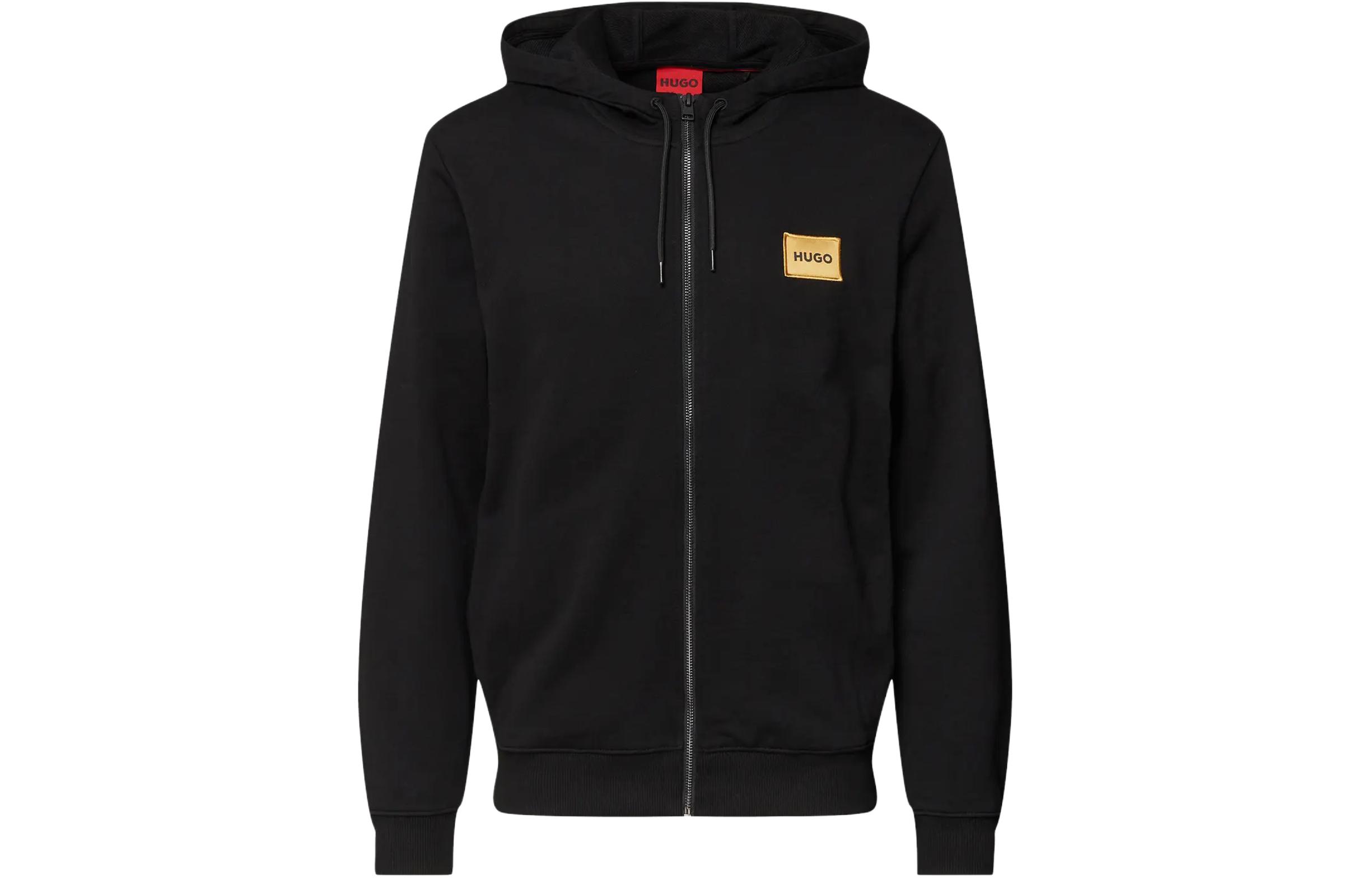 HUGO BOSS Black Logo Zip-Up Hoodie 50484720-001