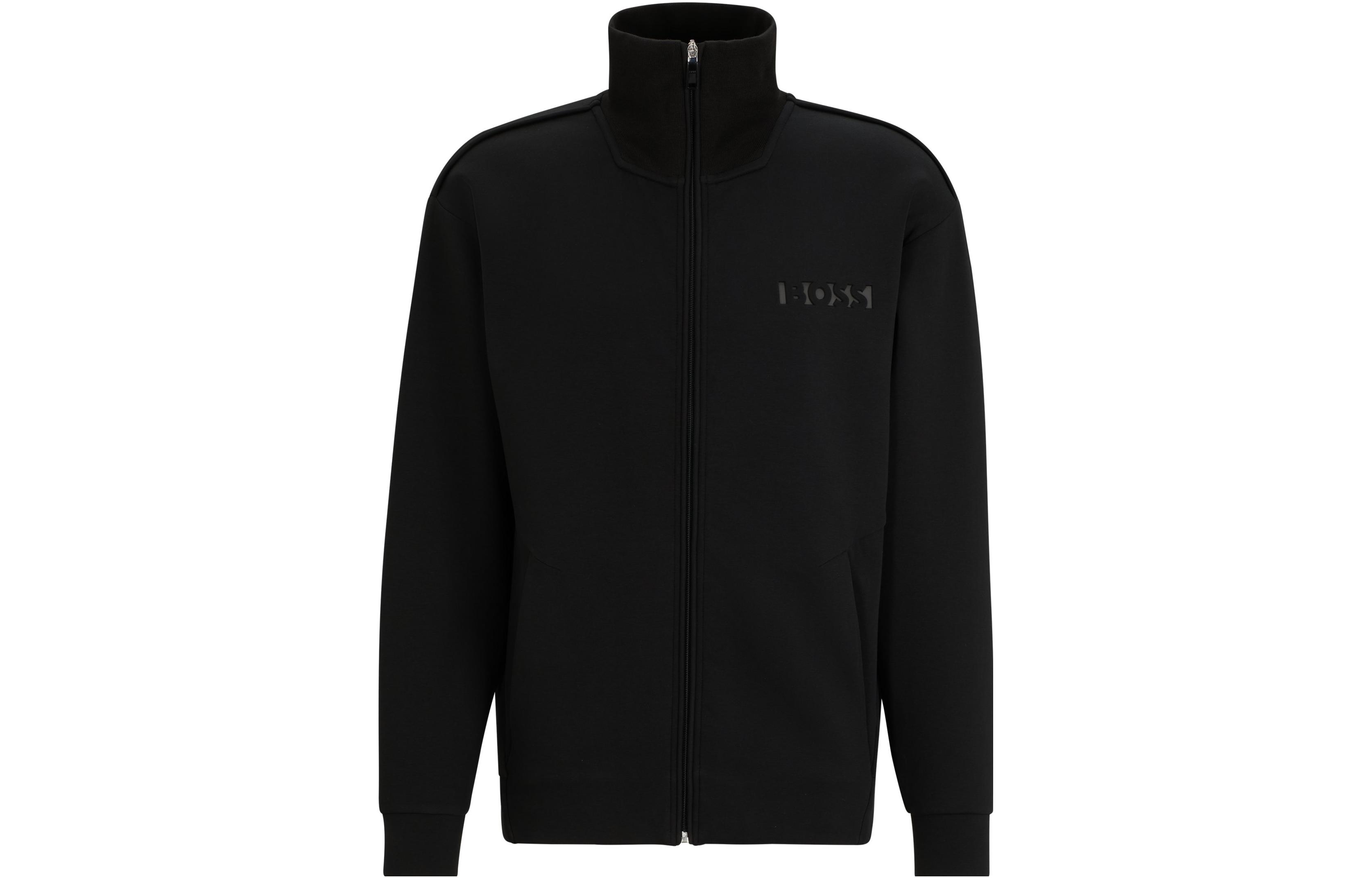 HUGO BOSS Black Logo Zip-Up Relaxed Fit Track Jacket 50499038-001