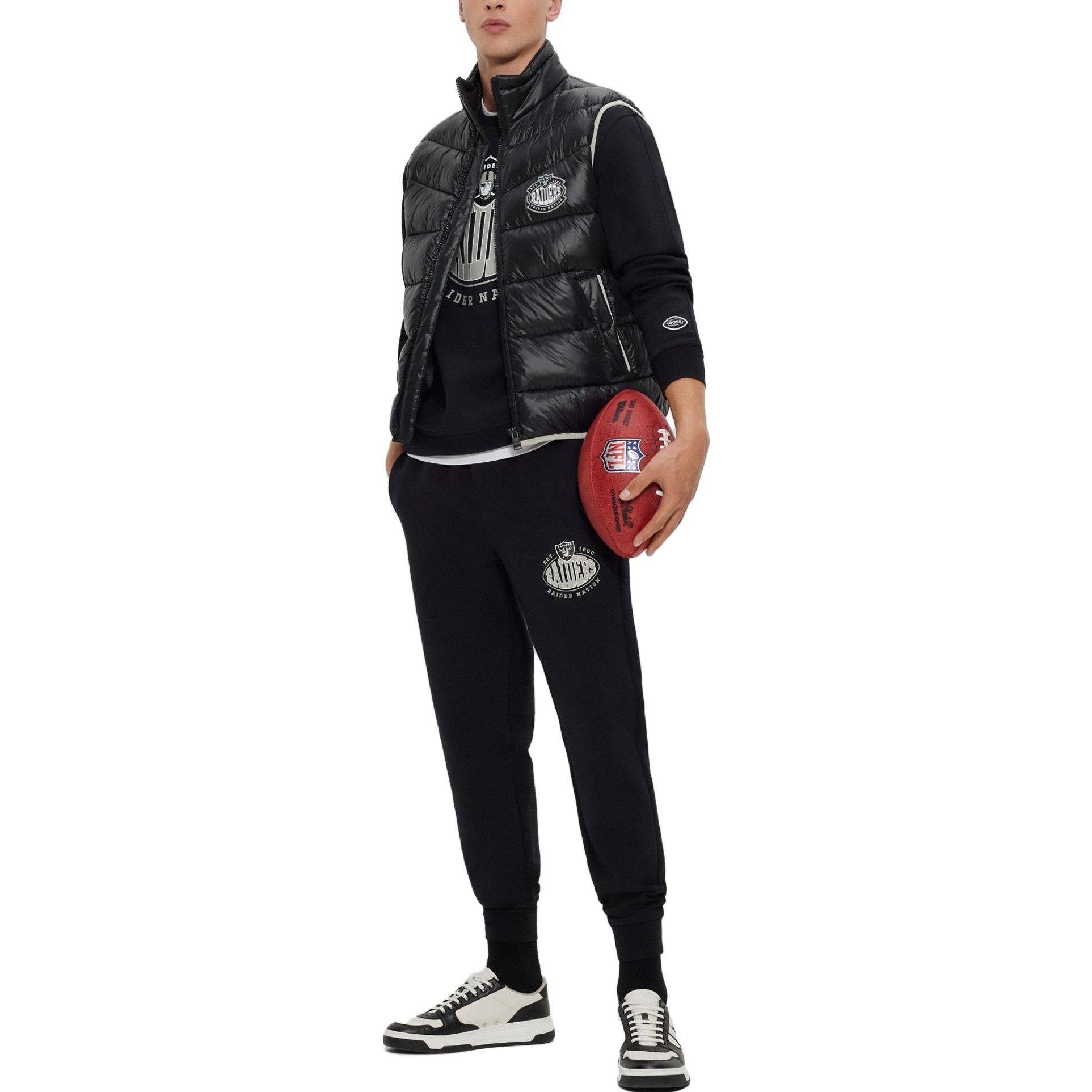 HUGO BOSS Black Loose-Fit Crewneck Sweatshirt with Letter Print 50504600-004 圖 3