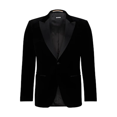 HUGO BOSS Black Loose-Fit Solid Long-Sleeve Jacket 50484709-001