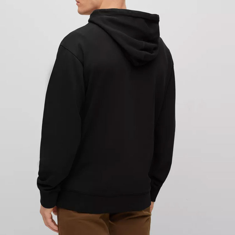HUGO BOSS Black Pullover Hoodie with Solid Letter Design 50472411-001 圖 5