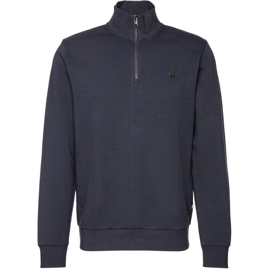 HUGO BOSS Black Pullover Sweatshirt with Embroidered Logo for Men 50520781-404