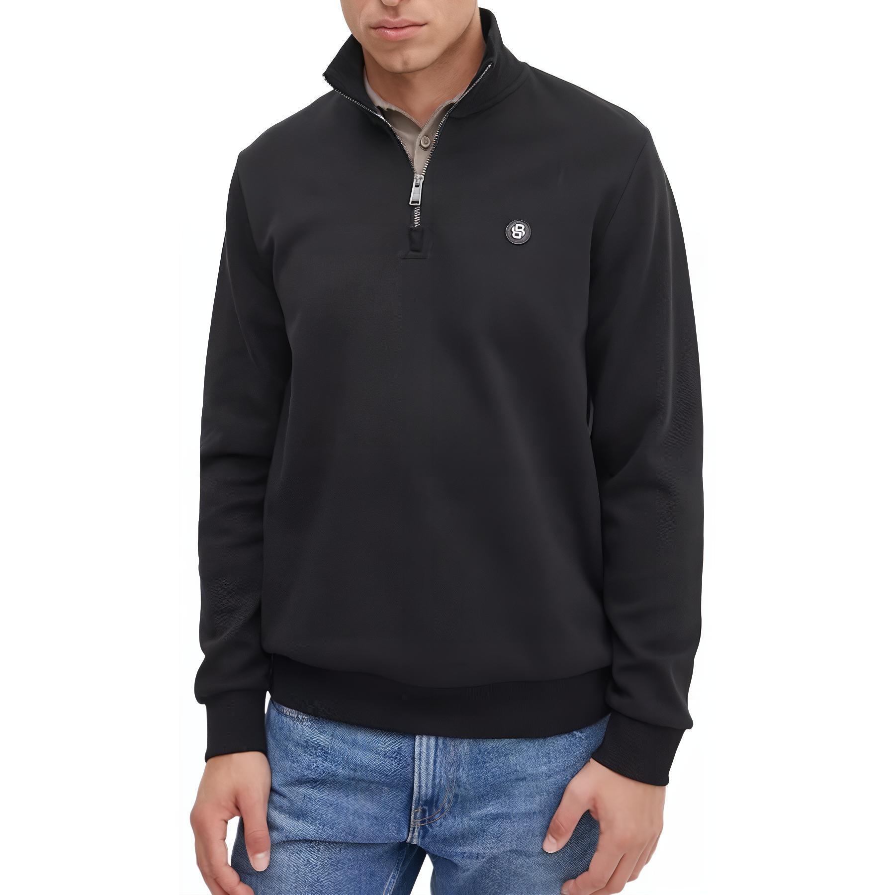 HUGO BOSS Black Pullover Sweatshirt with Embroidered Logo for Men 50520781-404 圖 4