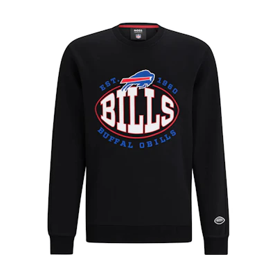 HUGO BOSS Black Pullover Sweatshirt with Letter Print 50504600-009
