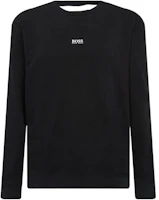HUGO BOSS Black Pullover Sweatshirt with Logo Print 50459462-001 HUGO BOSS Black Pullover Sweatshirt with Logo Print 50459462-001