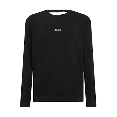 HUGO BOSS Black Pullover Sweatshirt with Logo Print 50459462-001
