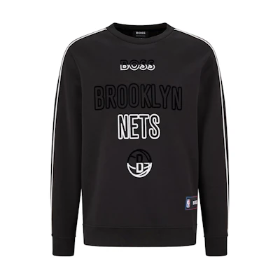 HUGO BOSS Black Pullover Sweatshirt with Logo Print 50477351-005