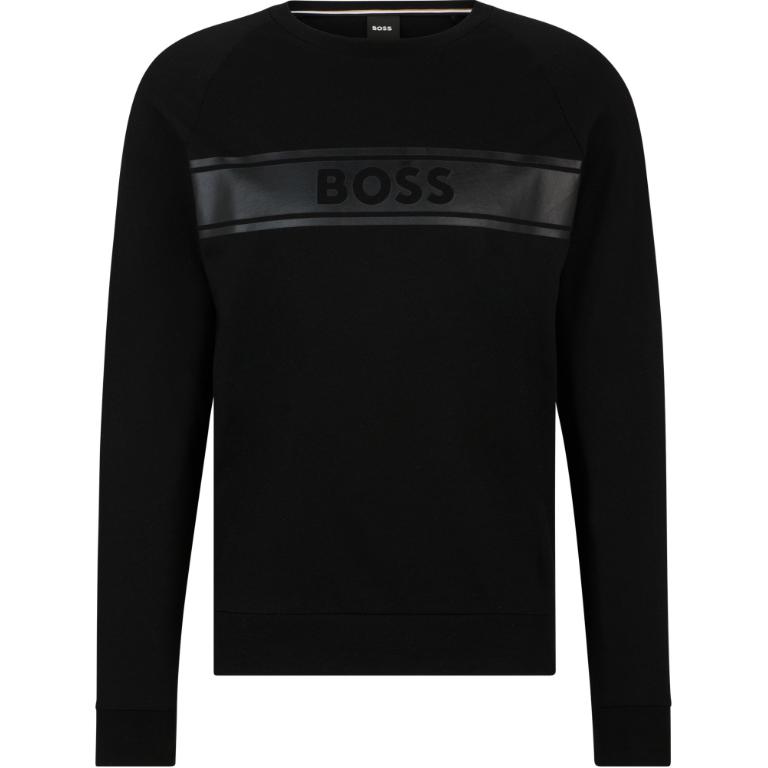 HUGO BOSS Black Raglan Sleeve Pullover Crewneck Sweatshirt 50510627001