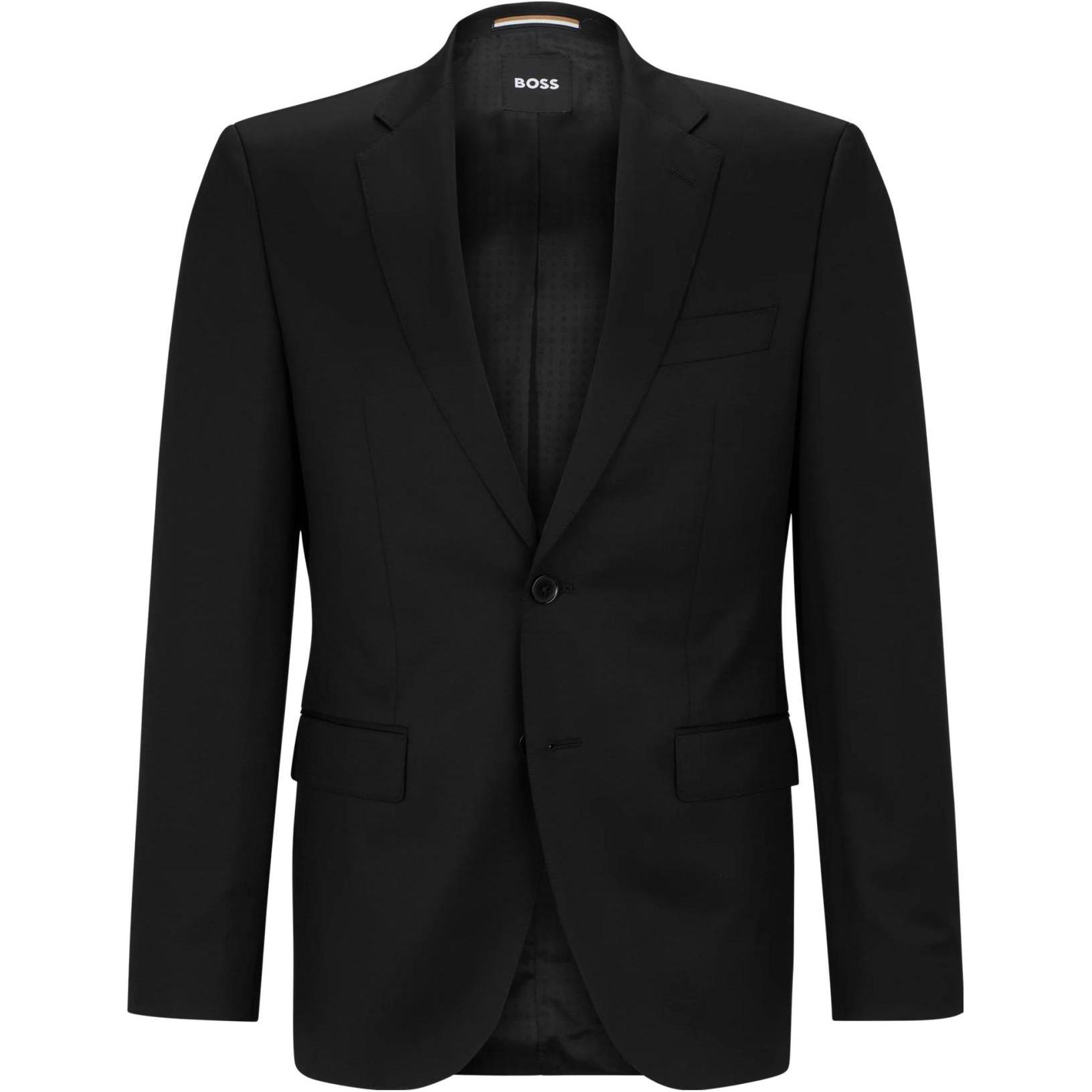 HUGO BOSS Black Single-Breasted Solid Long-Sleeve Jacket 50469172-001