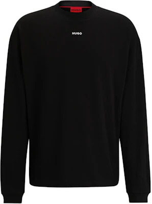 HUGO BOSS 黑色修身圓領長袖標誌休閒衫 50511029-001 Buy HUGO BOSS 黑色修身圓領長袖標誌休閒衫 50511029-001