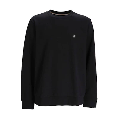 HUGO BOSS Black Solid Color Crewneck Pullover Long Sleeve Sweatshirt 50520302-001
