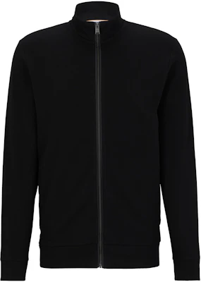 雨果博斯 黑色纯色拉链夹克 50490955-001 Order 雨果博斯 黑色纯色拉链夹克 50490955-001