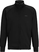 HUGO BOSS Black Solid High-Neck Zip-Up Long-Sleeve Casual Jacket 50494551-001 HUGO BOSS Black Solid High-Neck Zip-Up Long-Sleeve Casual Jacket 50494551-001