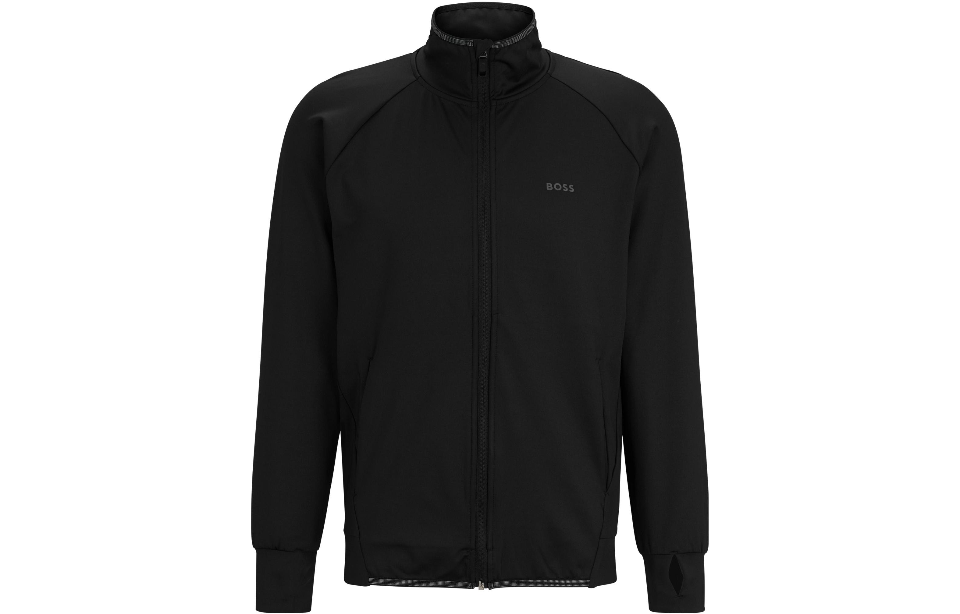 Order HUGO BOSS 黑色高領拉鍊長袖休閒外套 50494551-001