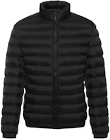 HUGO BOSS Black Solid Logo Mock Neck Jacket 50456958-001 HUGO BOSS Black Solid Logo Mock Neck Jacket 50456958-001