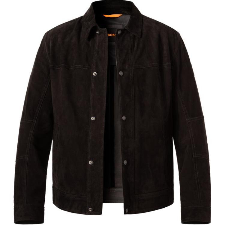 HUGO BOSS Black Solid Single-Breasted Long-Sleeve Jacket 50514542-001