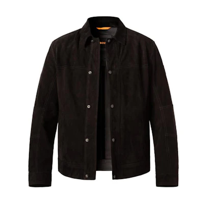 HUGO BOSS Black Solid Single-Breasted Long-Sleeve Jacket 50514542-001