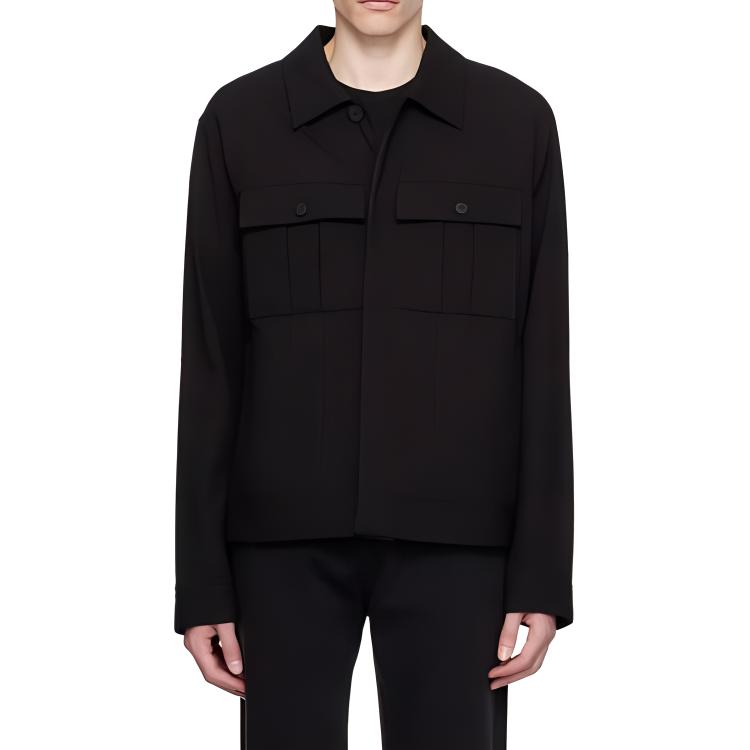 HUGO BOSS Black Solid Slim-Fit Long-Sleeve Jacket 50496185-001