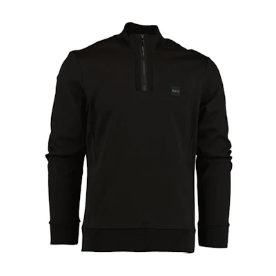 HUGO BOSS Black Solid Slim Fit Long-Sleeve Sweatshirt 50486946-001