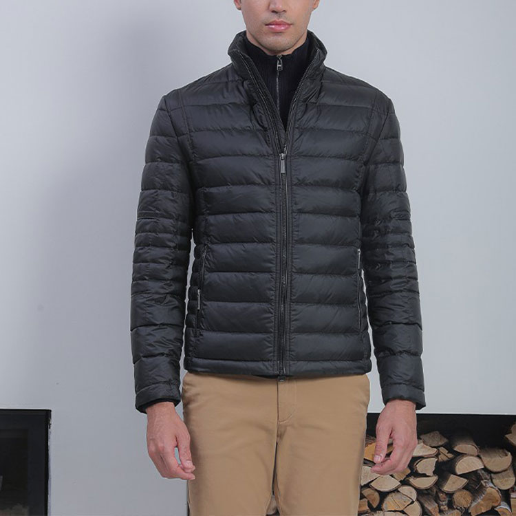 HUGO BOSS Black Solid Zip-Up Down Jacket Long Sleeve Short 50385430-001 圖 4