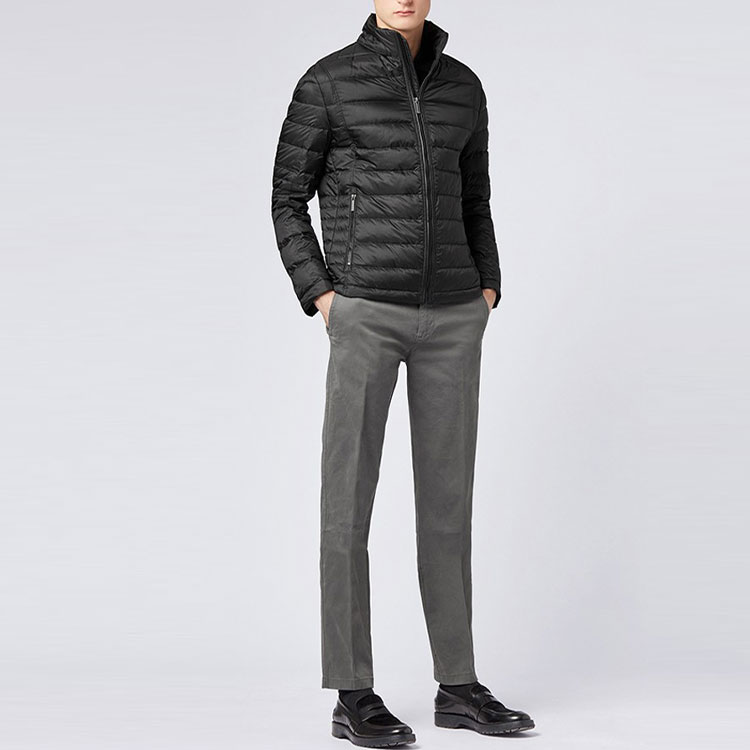 HUGO BOSS Black Solid Zip-Up Down Jacket Long Sleeve Short 50385430-001 圖 6