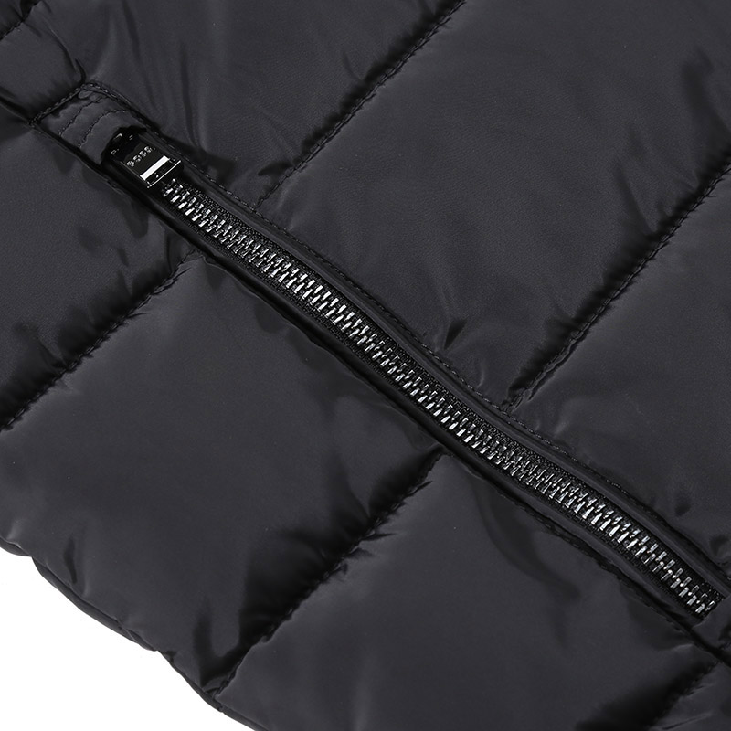 HUGO BOSS Black SS24  Black Cotton Jacket with Stand Collar and Long Sleeves. 50499796-001 圖 4