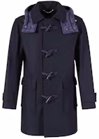 Order HUGO BOSS Black SS24 Navy Mid-Length Coat with Detachable Hood. 50502283-402