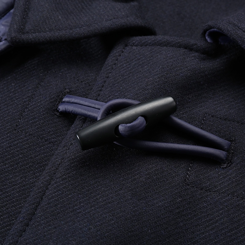 Purchase HUGO BOSS 黑色 SS24 海軍藍中長版外套附可拆式帽子。 50502283-402