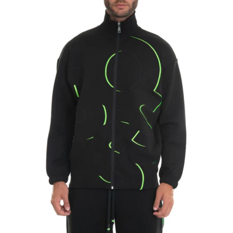 HUGO BOSS Black Stand Collar Zip-Up Long Sleeve Jacket 50476450-001