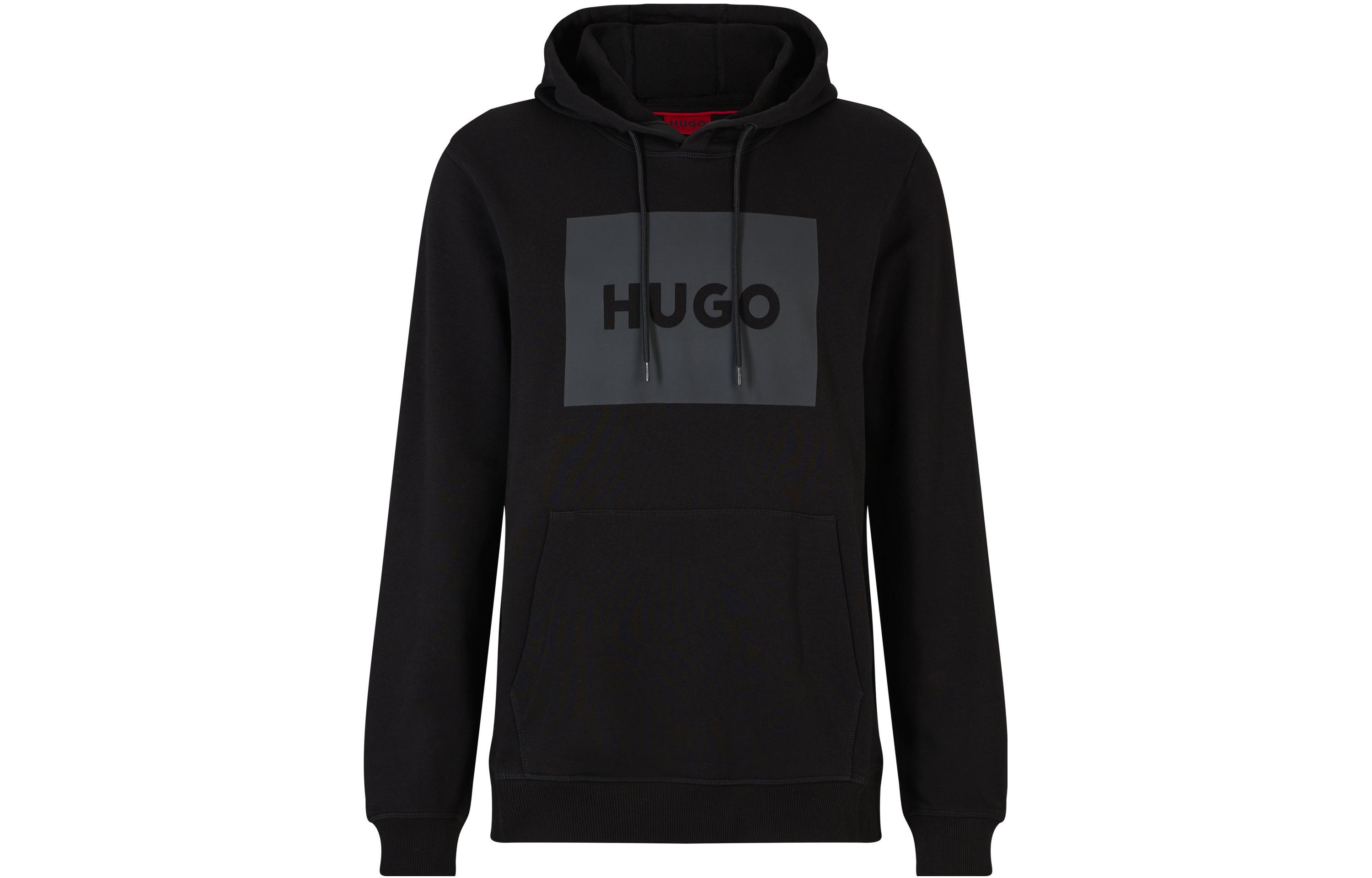 Order HUGO BOSS 黑色純色標誌印花衛衣 50473168-002