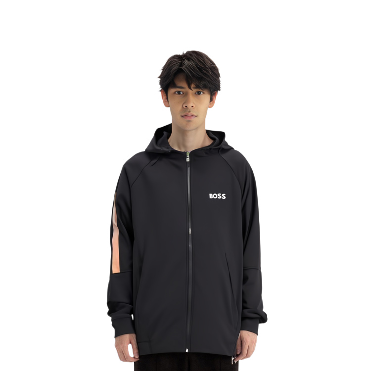 HUGO BOSS Black Sweatshirt with Striped Trim Detailing 50490646-001 圖 4