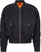 HUGO BOSS Black Water-Repellent Padded Bomber Jacket with Logo Print 50505415-010 HUGO BOSS Black Water-Repellent Padded Bomber Jacket with Logo Print 50505415-010
